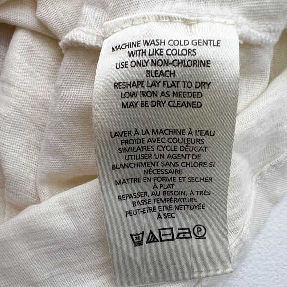 Anthropologie Shirt M Cream Ruffled Classy Sophisticated Whimsical Romantic - Picture 7 of 8